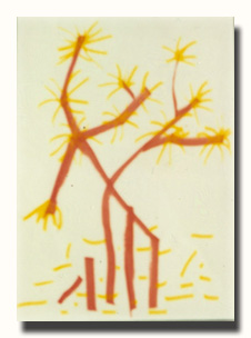 Arbre a soleil, encre sur papier, 19x27cm